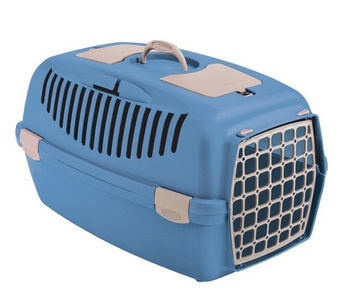 ZOLUX Transporter dla psa, kota GULLIVER 2 plastikowe drzwi kol. niebieski