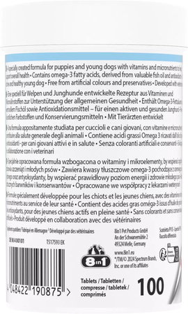 8in1 Vitality Multiwitaminy dla szczeniąt 100tb