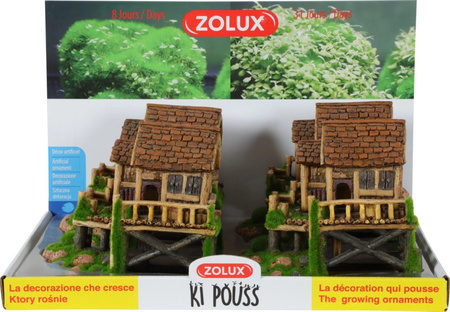 Zolux Ozdoba do akwarium chata KIPOUSS M z nasionami 16,7x9,6x15,2 cm
