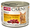 Animonda Carny Adult Wołowina, Kurczak + Kacze serca puszka 200g