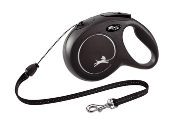 FLEXI Smycz automatyczna dla psa NEW CLASSIC linka M 8m czarna