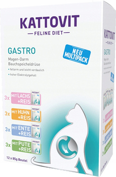 Kattovit Feline Diet Gastro Multipack saszetki 12x85g
