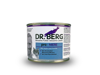 Dr.BERG Pro-NIERE dla kotów - nerki, kamica moczowa 200 g