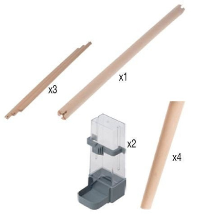 ZOLUX Klatka dla ptaków NEO JILI H80 kol. Szary