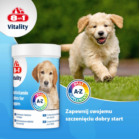 8in1 Vitality Multiwitaminy dla szczeniąt 100tb