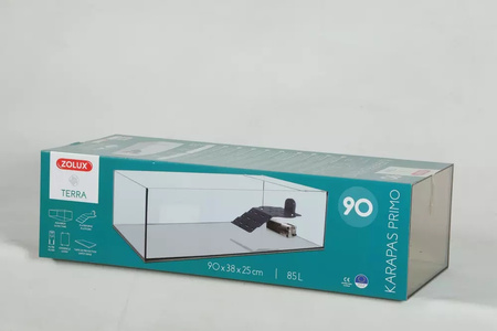 *- ZOLUX Aquaterrarium Karapas Aqua PRIMO 90x38x25 cm kol. czarny