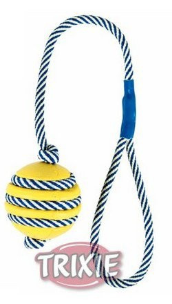 Trixie Trixie Piłka ze sznurkiem 5/40cm [34961]