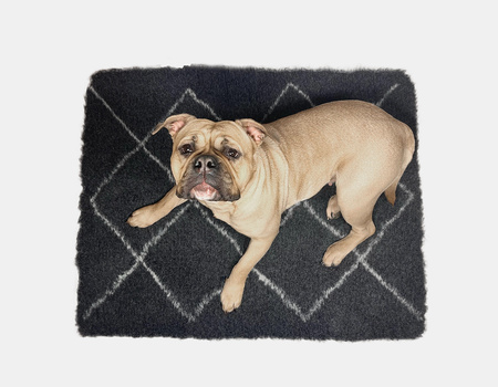 ZOLUX Dry bed posłanie izolujące dla psa wzór berberyjski 75x95 cm grafit