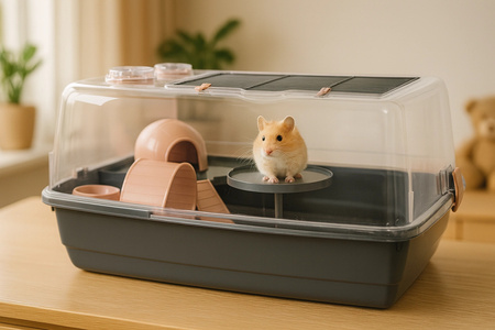 ZOLUX Klatka dla chomika EHOP 55 cm, kol. różowy