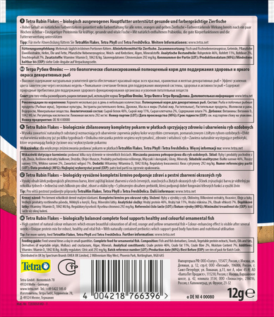 TETRA Rubin 12 g saszetka pokarm w płatkach dla ryb wzmacniający ubarwienie