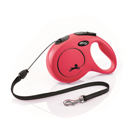 FLEXI Smycz automatyczna dla psa NEW CLASSIC linka M 8m czerwona