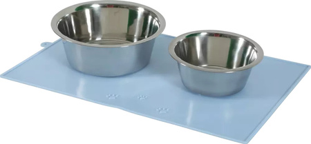 ZOLUX Podkładka silikonowa z przyssawką pod miskę psa,kota niebies. 48x30cm