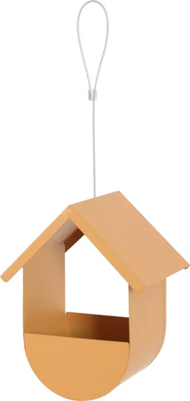 *- ZOLUX Metalowy dystrybutor na ziarna kol. miodowy