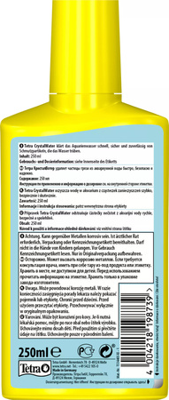 TETRA CrystalWater 250 ml, środek w płynie oczyszczający wodę w akwarium