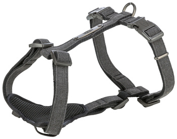 CityStyle, szelki typu H, dla psa, bawełna, czarne, XS–S: 30–44 cm/10 mm, czarne