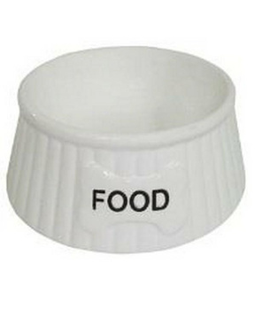 Yarro/Moderna Miska ceramiczna dla psa Food biała [Y2753]