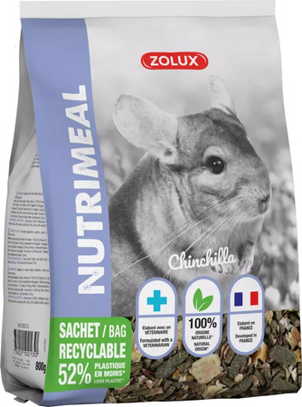 Zolux Pokarm mieszanka dla szynszyli NUTRIMEAL 3 800 g