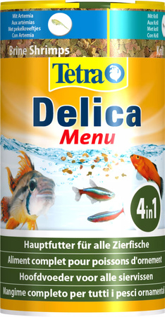 TETRA Delica Menu 100 ml,pokarm w 4 przegrodach dla zróżnicowanej diety ryb