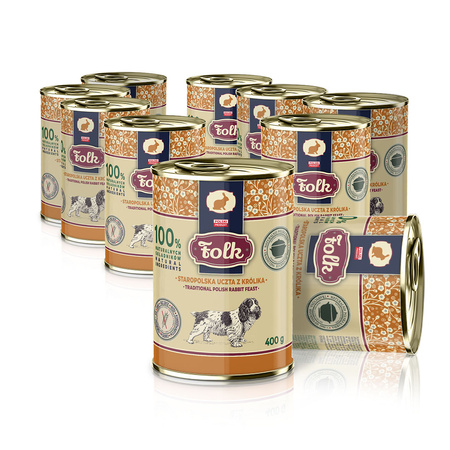 Karma mokra dla psa FOLK Staropolska uczta z królika 400 g