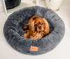 MIMIKO Pets Legowisko Shaggy okrągłe XL 75cm grafitowe