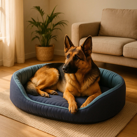 ZOLUX Legowisko okrągłe dla psa ONE INDIGO 80cm niebieskie