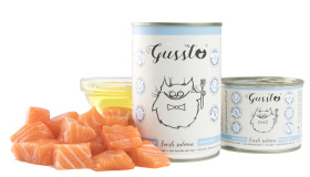GUSSTO pusz.190g FRESH SALMON /6  Pokarm dla kota z  ŁOSOSIEM