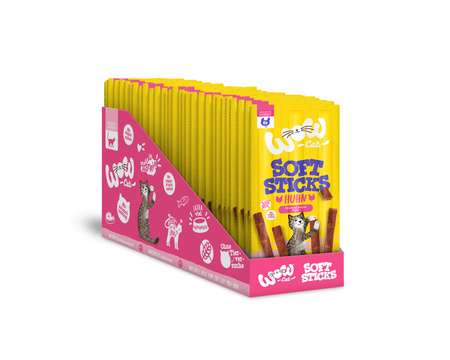WOW CAT Soft Sticks Huhn - miękkie przysmaki z kurczakiem dla kota (6x5g)