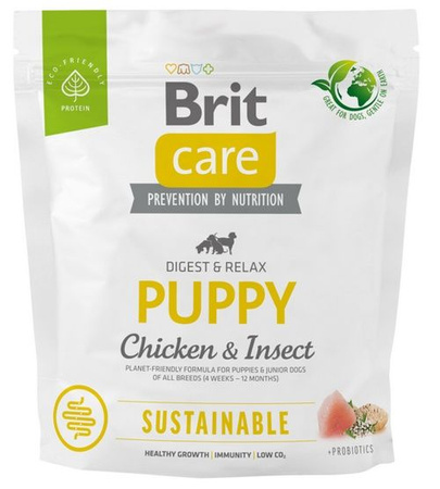 BRIT CARE PIES 1kg PUPPY CHICKEN & INSECT SUSTAINABLE*