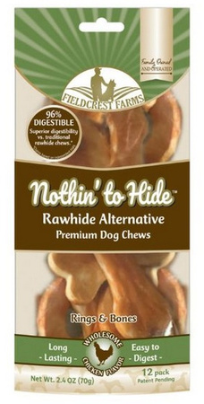 Nothin' to Hide Ring & Bones - chipsy krążki i kostki kurczak 12szt/70g
