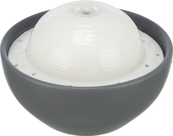 Vital Dome, poidło automatyczne, ceramiczne, szaro/białe, 1.5 l/20 × 10 × 20 cm