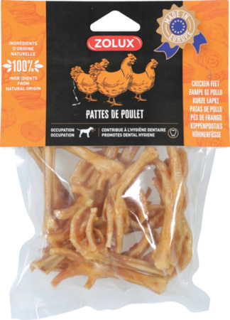 ZOLUX Przysmak naturalny dla psa Kurze łapki 150 g