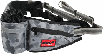 Zolux Pas regulowany do biegania z miejscem na bidon MOOV kol. szary