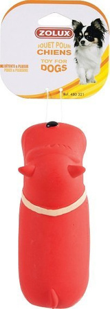Zolux Zabawka lateksowa dla psa piszcząca Pies 17,5cm,różne wzory i kolory