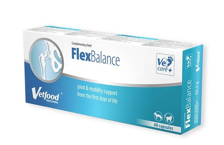 VetFood Flexbalance wsparcie układu ruchu od pierwszych dni życia psa 60 kapsułek