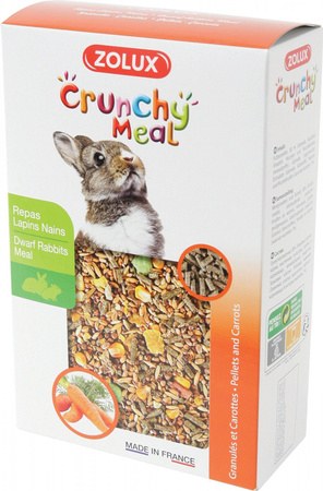 Zolux Pokarm mieszanka dla królików karłowatych CRUNCHY MEAL 800 g