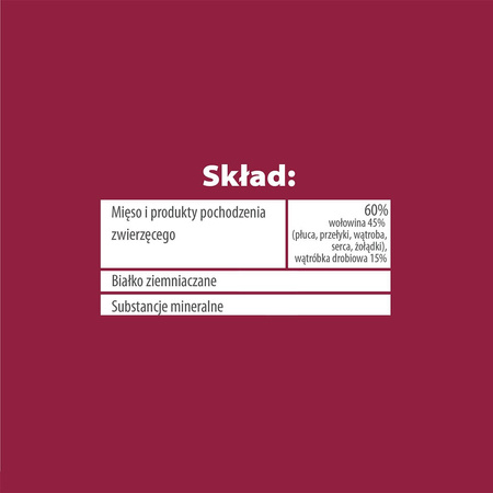 Karma mokra dla psa PUPIL Premium szalka bogata w wołowinę z wątróbką drobiową 150 g