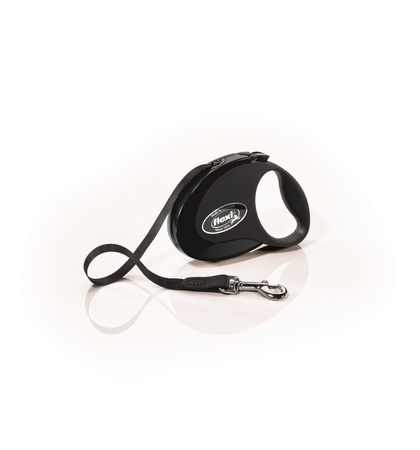 Flexi Smycz automatyczna dla psa Style S taśma 3 m kol. czarny