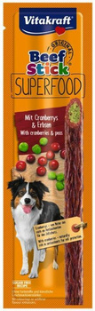 VITAKRAFT PIES BEEF STICK  SUPERFOOD  GROSZEK & ŻURAWINA 25g /15
