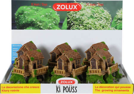Zolux Ozdoba do akwarium chata KIPOUSS S z nasionami 13,7x8x10,8 cm