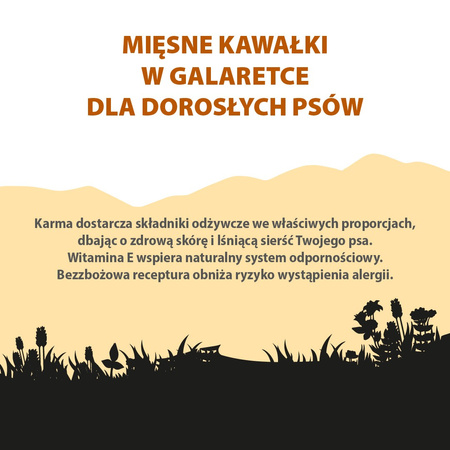 Karma mokra dla psa PUPIL Premium bogata w indyka z jagnięciną 850 g