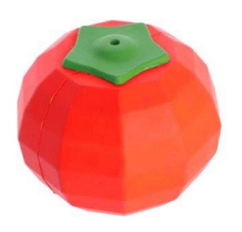 Dingo Zabawka dla psa - Twarda guma TPR - Piłka pomidor 9cm
