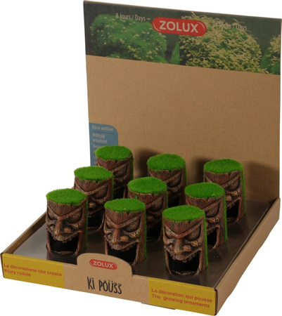 Zolux Ozdoba do akwarium totem TETE KIPOUSS z nasionami 4,5x5,1x7,9 cm