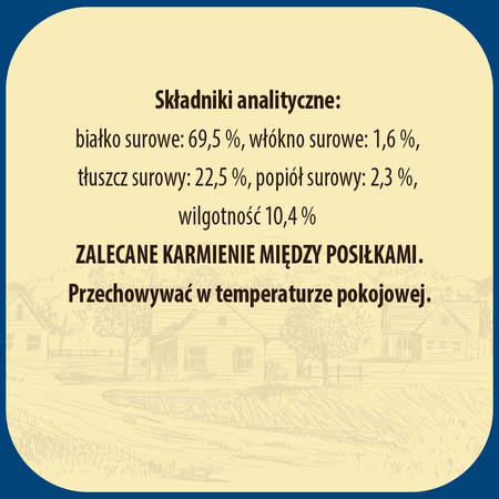 Ucho wieprzowe NATURAL suszony gryzak dla psa 1 sztuka