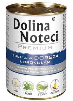 Dolina Noteci Premium Pies Dorsz i brokuły puszka 400g