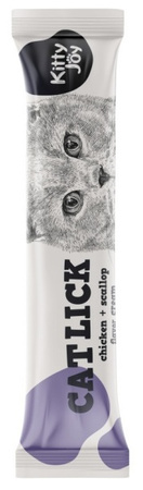Kitty Joy Cat Lick Kurczak & Przegrzebki Cream 4x15g