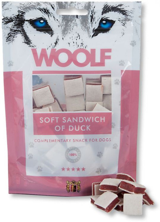 WOOLF przysmak PIES 100g SOFT SANDWICH DUCK