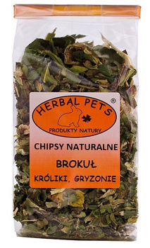 Herbal Pets Chipsy naturalne - brokuł 50g