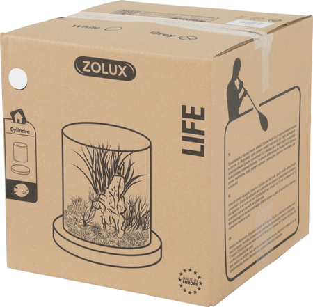 Zolux Akwarium Cylinder LIFE 12 l kol. biały