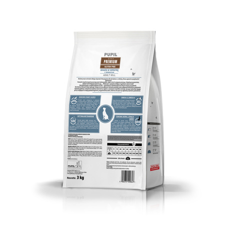 Karma sucha dla psa PUPIL Premium M&L bogata w szprotkę z ziemniakami 3 kg