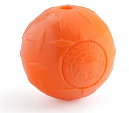 PLANET DOG DIAMOND PLATE BALL ORANGE LARGE k